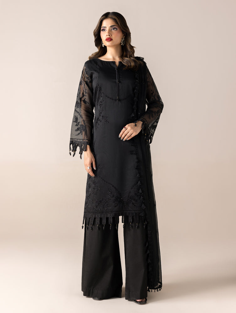 Aurapret-10 | 3 Piece Embroidered Organza Suit