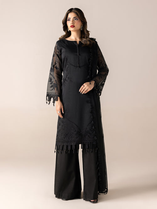 Aurapret-10 | 3 Piece Embroidered Organza Suit