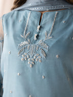 Aurapret-05 | 3 Piece Embroidered Organza Suit
