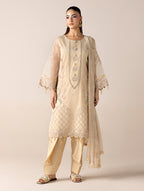 Aurapret-07 | 3 Piece Embroidered Organza Suit