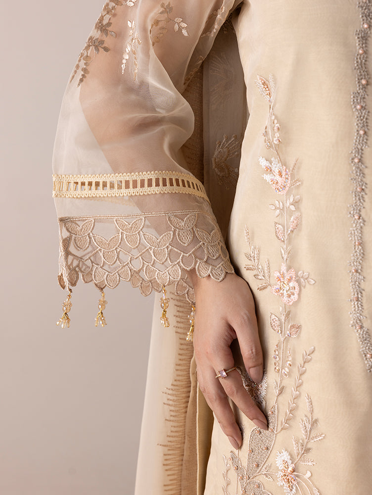 Aurapret-07 | 3 Piece Embroidered Organza Suit
