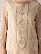 Aurapret-07 | 3 Piece Embroidered Organza Suit