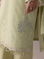Aurapret-02 | 3 Piece Embroidered Organza Suit