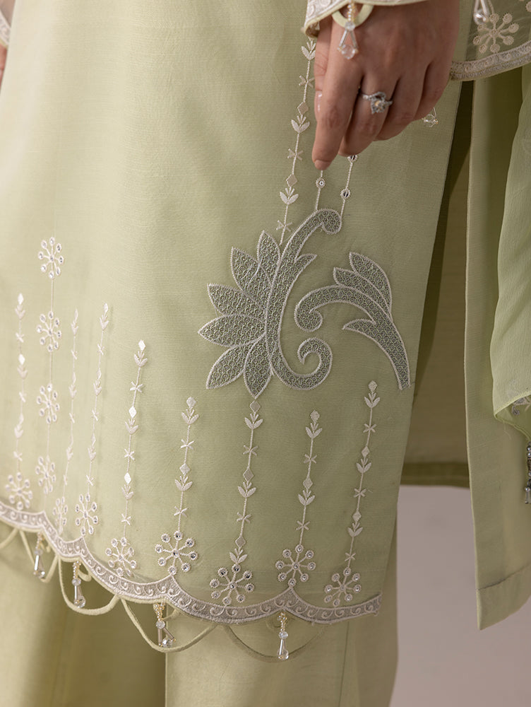 Aurapret-02 | 3 Piece Embroidered Organza Suit