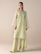 Aurapret-02 | 3 Piece Embroidered Organza Suit