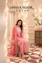 Anaya Noor by Zebtan Vol. 4 – AN 08 | Embroidered Weightless Chiffon 3-Piece Suit