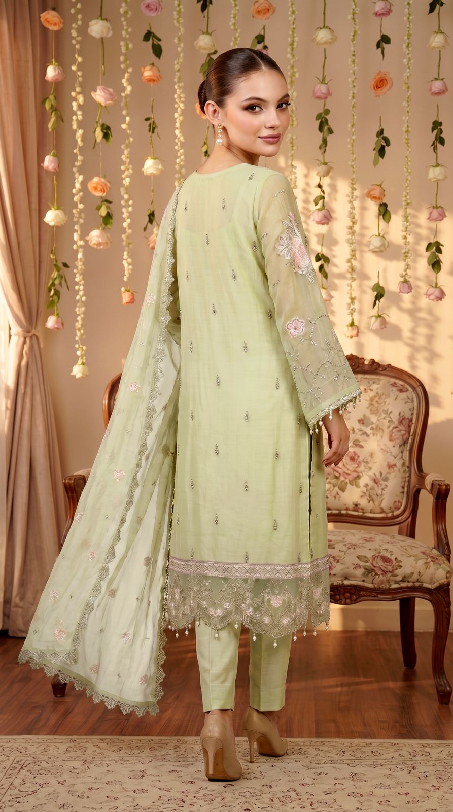 Anaya Noor by Zebtan Vol. 2 – AN 01 | Embroidered Weightless Chiffon 3-Piece Suit