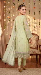Anaya Noor by Zebtan Vol. 2 – AN 01 | Embroidered Weightless Chiffon 3-Piece Suit