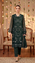 Anaya Noor by Zebtan Vol. 2 – AN 06 | Embroidered Weightless Chiffon 3-Piece Suit