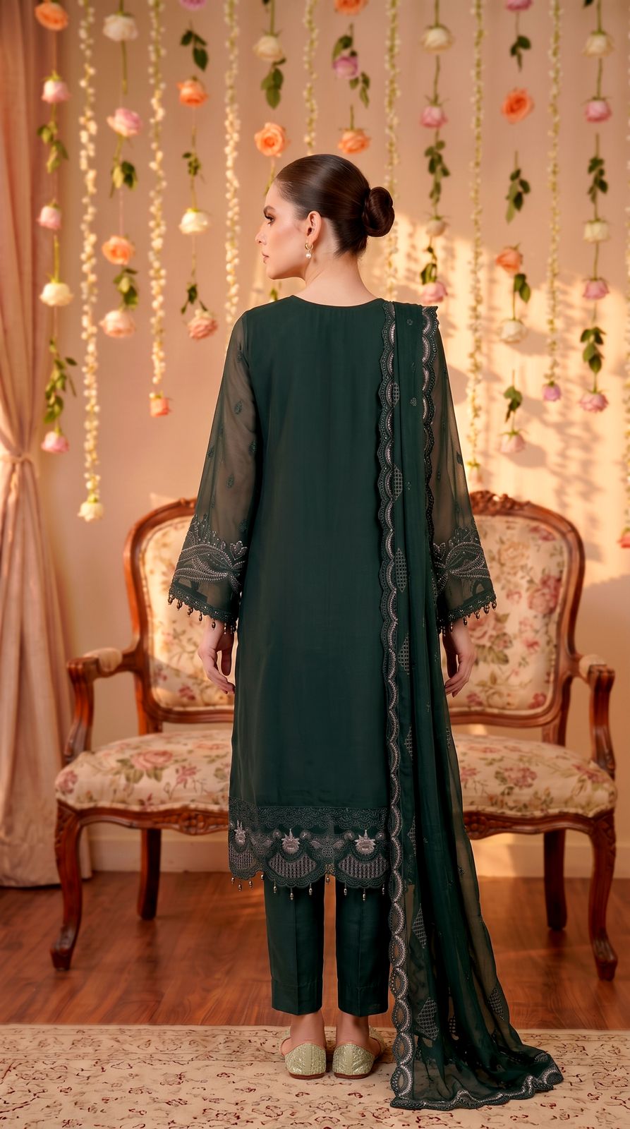 Anaya Noor by Zebtan Vol. 2 – AN 06 | Embroidered Weightless Chiffon 3-Piece Suit