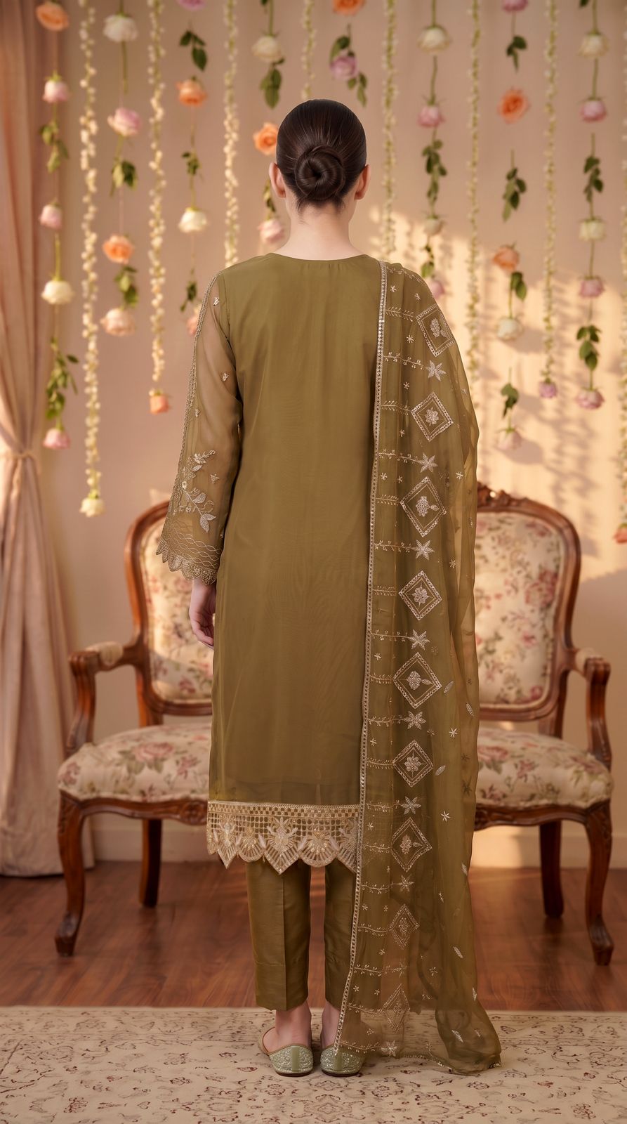 Anaya Noor by Zebtan Vol. 2 – AN 03 | Embroidered Weightless Chiffon 3-Piece Suit