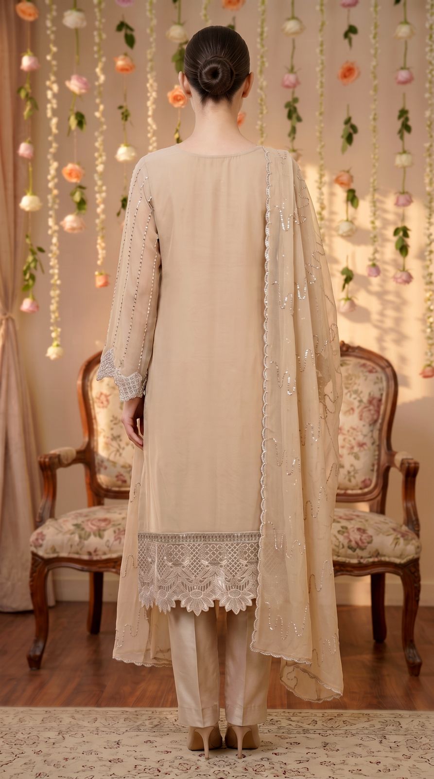 Anaya Noor by Zebtan Vol. 2 – AN 02 | Embroidered Weightless Chiffon 3-Piece Suit