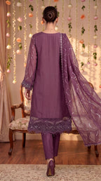 Anaya Noor by Zebtan Vol. 2 – AN 04 | Embroidered Weightless Chiffon 3-Piece Suit