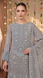 Anaya Noor by Zebtan Vol. 2 – AN 05 | Embroidered Weightless Chiffon 3-Piece Suit