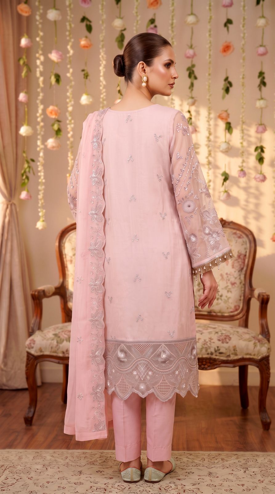 Anaya Noor by Zebtan Vol. 2 – AN 08 | Embroidered Weightless Chiffon 3-Piece Suit