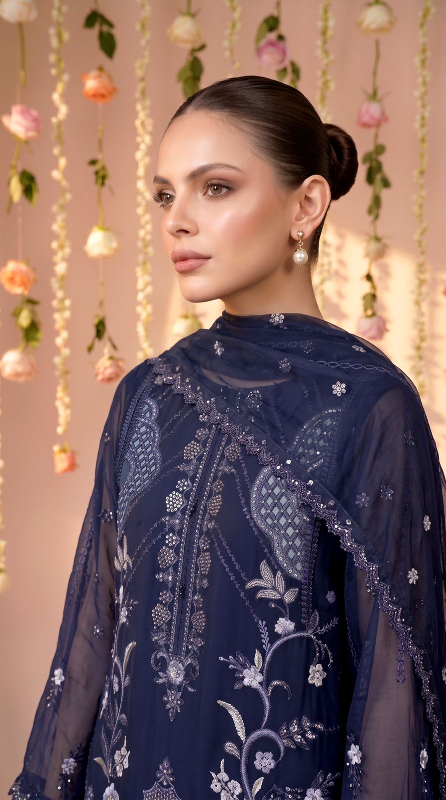 Anaya Noor by Zebtan Vol. 2 – AN 09 | Embroidered Weightless Chiffon 3-Piece Suit