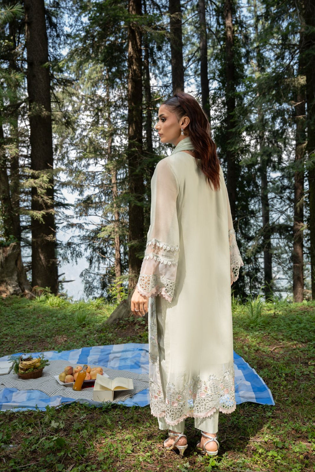 Aura by Zebtan – AR-1 | Embroidered Weightless Chiffon 3-Piece Suit