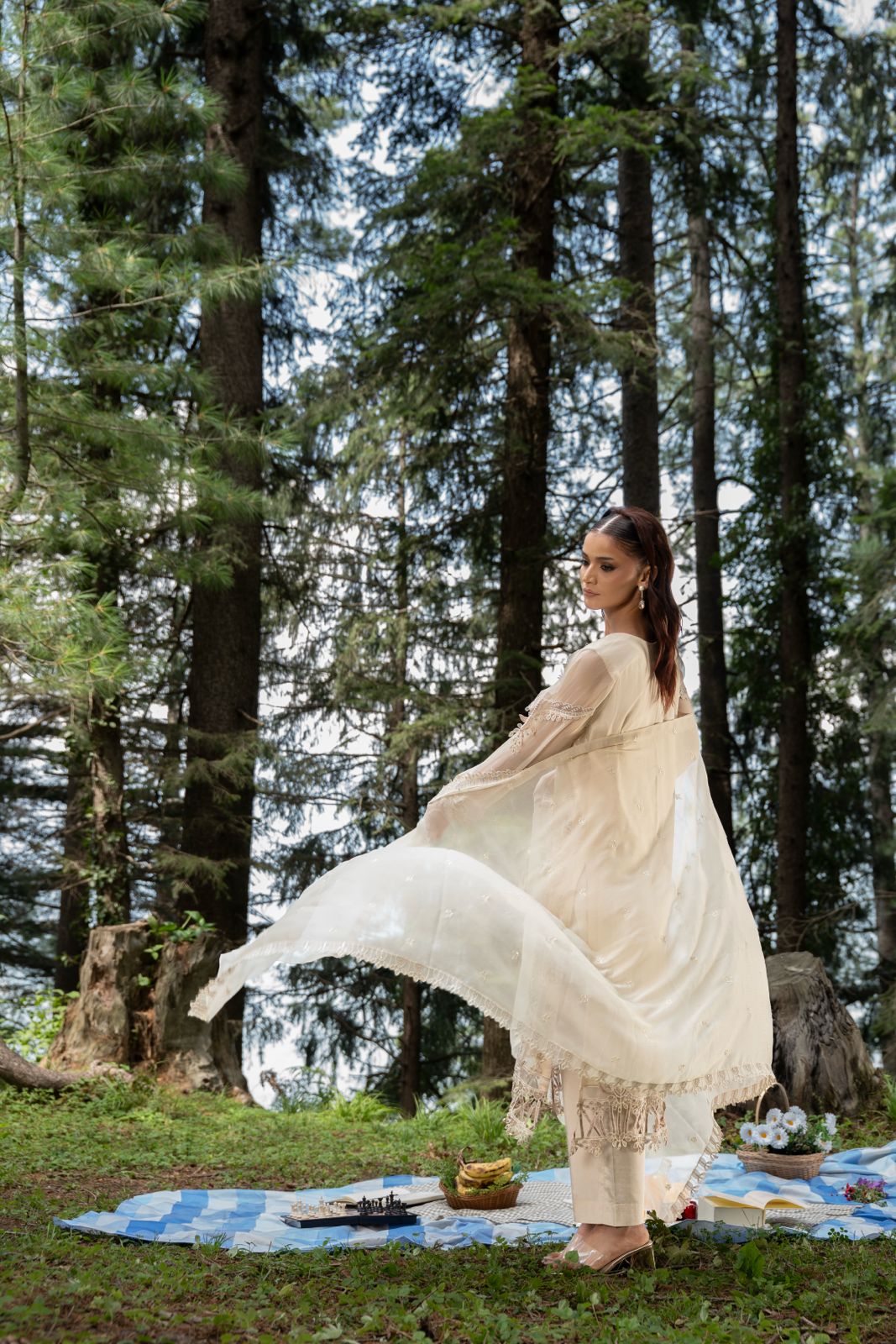 Aura by Zebtan – AR-4 | Embroidered Weightless Chiffon 3-Piece Suit