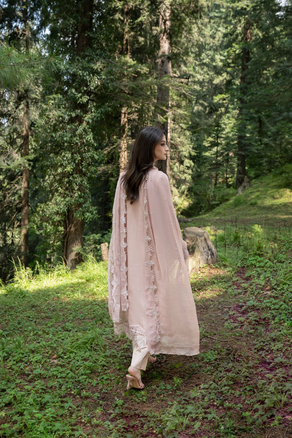Aura by Zebtan – AR-5 | Embroidered Weightless Chiffon 3-Piece Suit