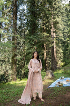 Aura by Zebtan – AR-5 | Embroidered Weightless Chiffon 3-Piece Suit