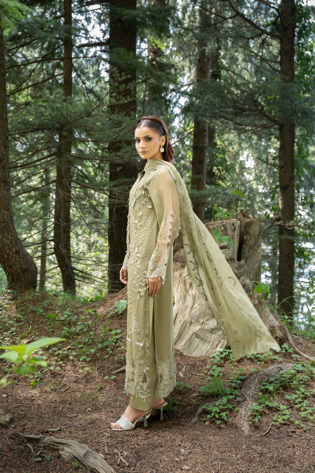 Aura by Zebtan – AR-6 | Embroidered Weightless Chiffon 3-Piece Suit