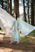 Aura by Zebtan – AR-7 | Embroidered Weightless Chiffon 3-Piece Suit
