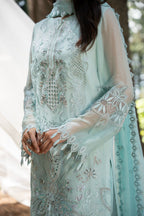 Aura by Zebtan – AR-7 | Embroidered Weightless Chiffon 3-Piece Suit