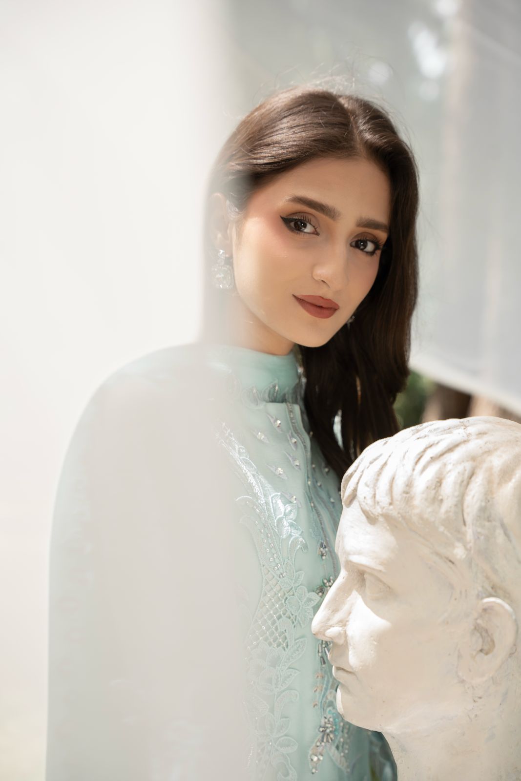 Aura by Zebtan – AR-7 | Embroidered Weightless Chiffon 3-Piece Suit