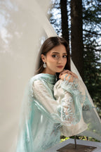 Aura by Zebtan – AR-7 | Embroidered Weightless Chiffon 3-Piece Suit