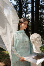 Aura by Zebtan – AR-7 | Embroidered Weightless Chiffon 3-Piece Suit