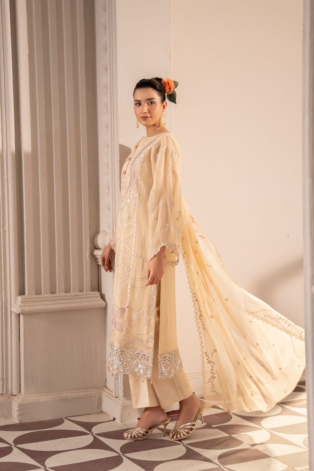 Anaya Noor by Zebtan Vol. 4 – AN 02 | Embroidered Weightless Chiffon 3-Piece Suit