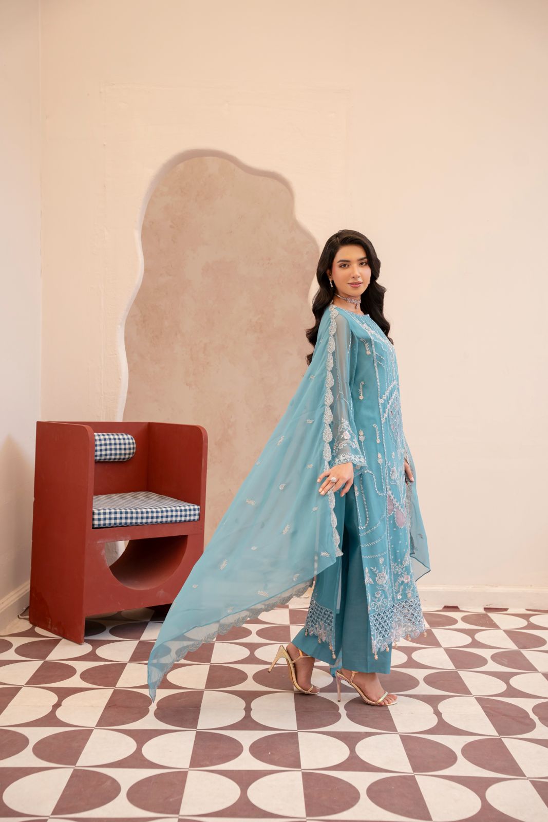 Anaya Noor by Zebtan Vol. 4 – AN 03 | Embroidered Weightless Chiffon 3-Piece Suit