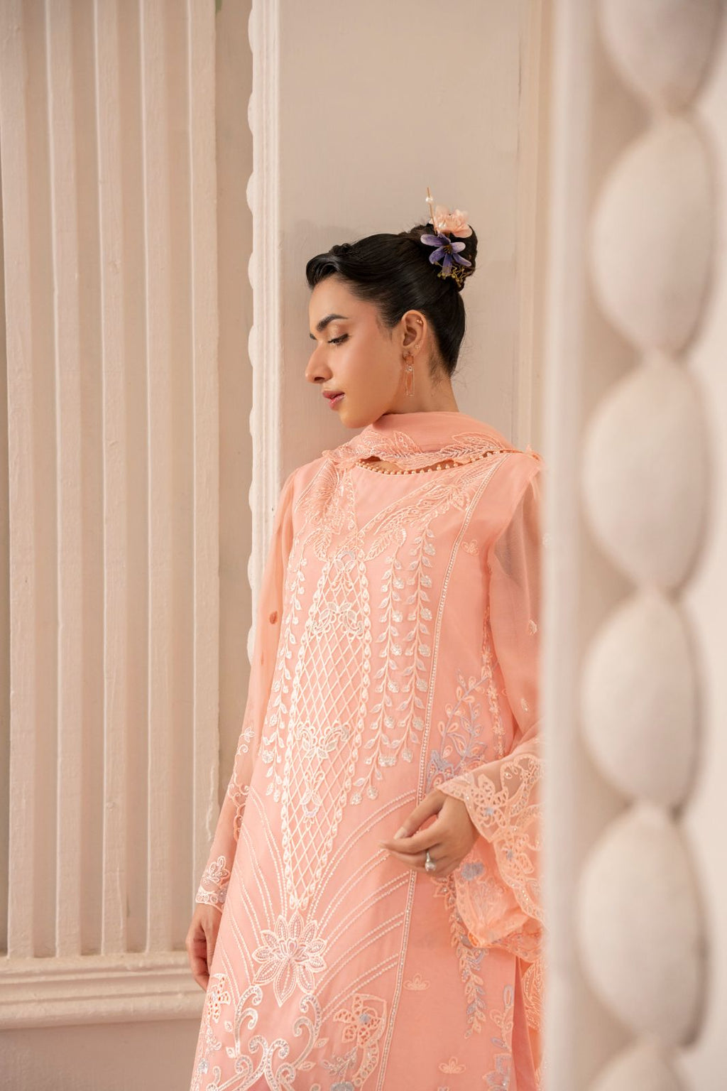 Anaya Noor by Zebtan Vol. 4 – AN 04 | Embroidered Weightless Chiffon 3-Piece Suit