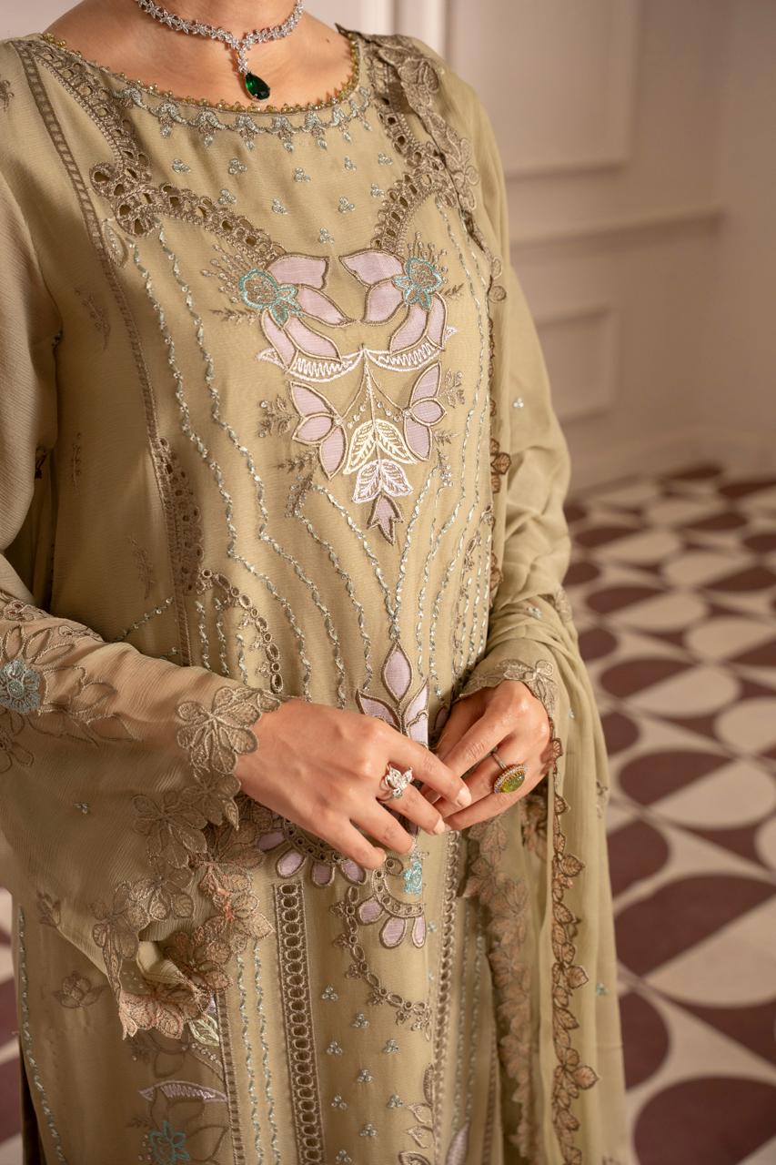 Anaya Noor by Zebtan Vol. 4 – AN 06 | Embroidered Weightless Chiffon 3-Piece Suit