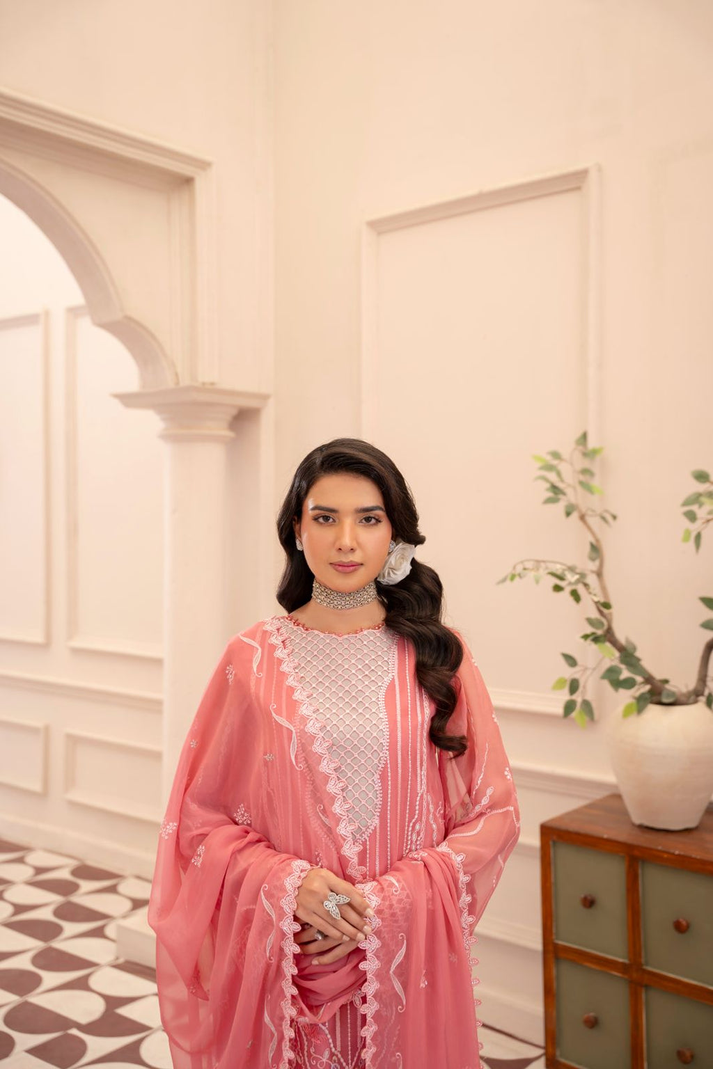 Anaya Noor by Zebtan Vol. 4 – AN 08 | Embroidered Weightless Chiffon 3-Piece Suit