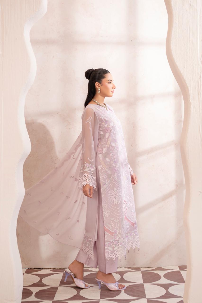 Anaya Noor by Zebtan Vol. 4 – AN 09 | Embroidered Weightless Chiffon 3-Piece Suit