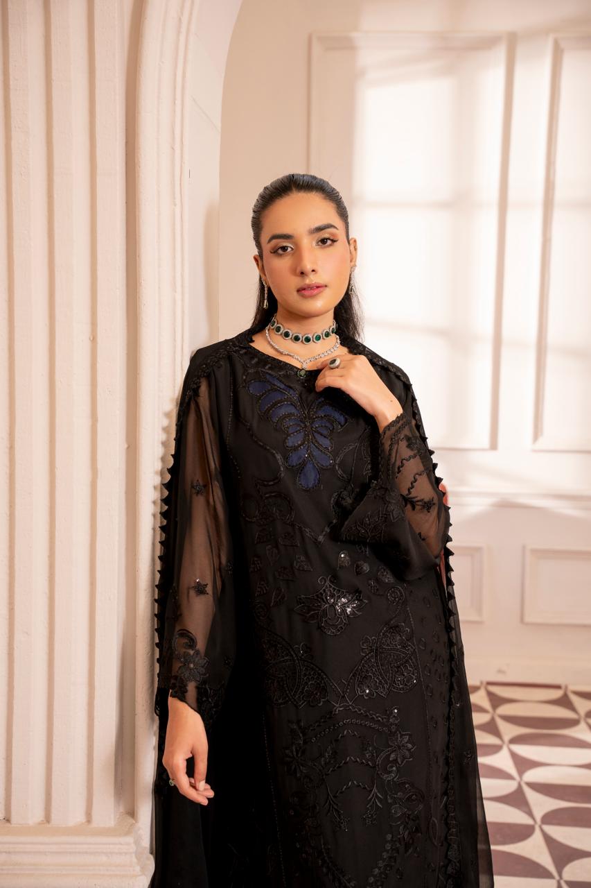 Anaya Noor by Zebtan Vol. 4 – AN 10 | Embroidered Weightless Chiffon 3-Piece Suit